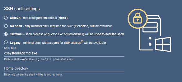 screenshot of Rebex Buru SFTP Server
